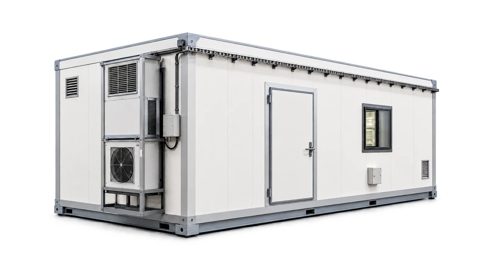 Illustrative compact modular growing room exterior